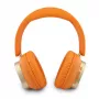Guess Bluetooth on-ear koptelefoon Rectangle Metal Script oranje