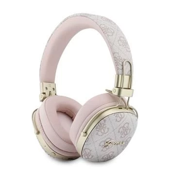 Guess over-ear Bluetooth-koptelefoon met ENC, Metal 4G Script Logo, zwart