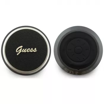 GUESS Bluetooth-luidspreker 5W Script MetalLogo zwart