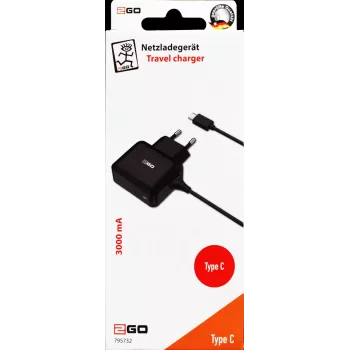 2GO 795732 AC-adapter voor binnengebruik 5 V, zwart