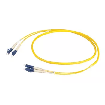 EFB Elektronik duplex jumper LC-LC OS2 flat twin 3m geel