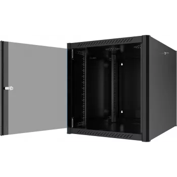EFB Elektronik 19 inch wandbehuizing 12U, diepte 800 mm, voorgemonteerd, RAL 9005 (691912TS.80)