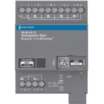 ABB BJ verwarmingsactor 6-voudig 230V HA-M-0.6.12REG BJE voor Busch-free@home