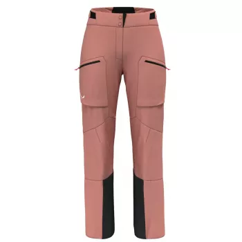 Salewa Sella 3L PTX Pant Dames hardshell skibroek - Desert Pink, XS