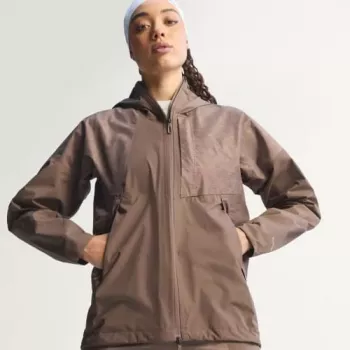adidas TERREX Xperior 2.5L Hybrid Primeknit Climaproof Jacket - Trace Brown (dames, maat M)