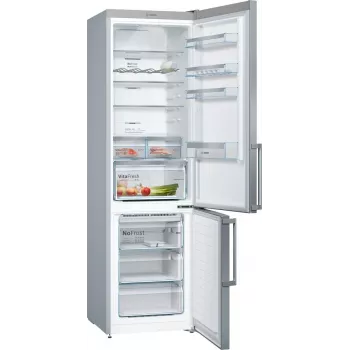 Bosch KGN397LEQ vrijstaande koel-vriescombinatie met NoFrost, VitaFresh, 363 l, inox-look, energie-efficiëntieklasse E