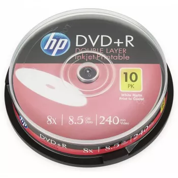 Verbatim DVD+R DL 8.5GB 8x HP bedrukbaar spindle (10 discs)
