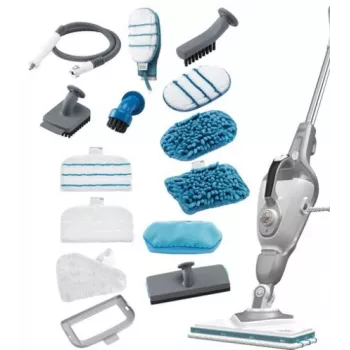 Black & Decker Steam-Mop + SteaMitt 2-in-1 stoomreiniger en handstoomreiniger 1600 W 0,5 L grijs