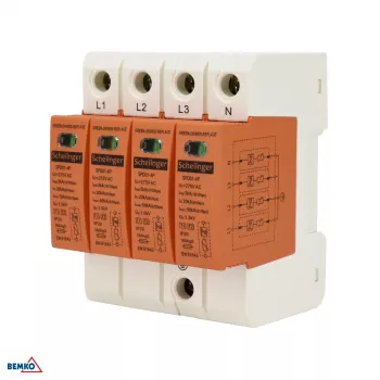 SCHELINGER overspanningsafleider 4P 5kA (10/350) klasse T1+T2 (B+C)