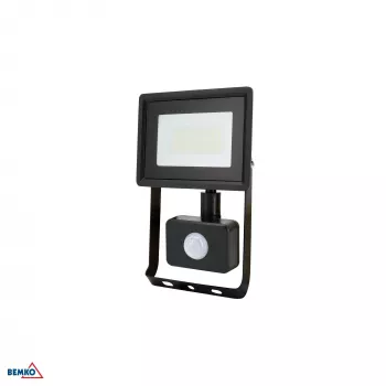 KAFLER KASTEL LED SMD-schijnwerper 20W 4000K 1640lm IP65 zwart met PIR-sensor