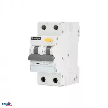 SCHELINGER RCBO 2P B 16A 30mA Type AC aardlekschakelaar met overstroombeveiliging