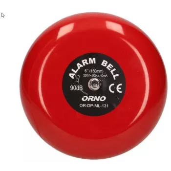 ORNO OR-DP-ML-131 schoolbel 230V AC 85dB rood staal