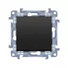KONTAK-SIMON Kontakt Simon 10 Module enkelpolige schakelaar, mat zwart, steekklemmen, 10AX 250V