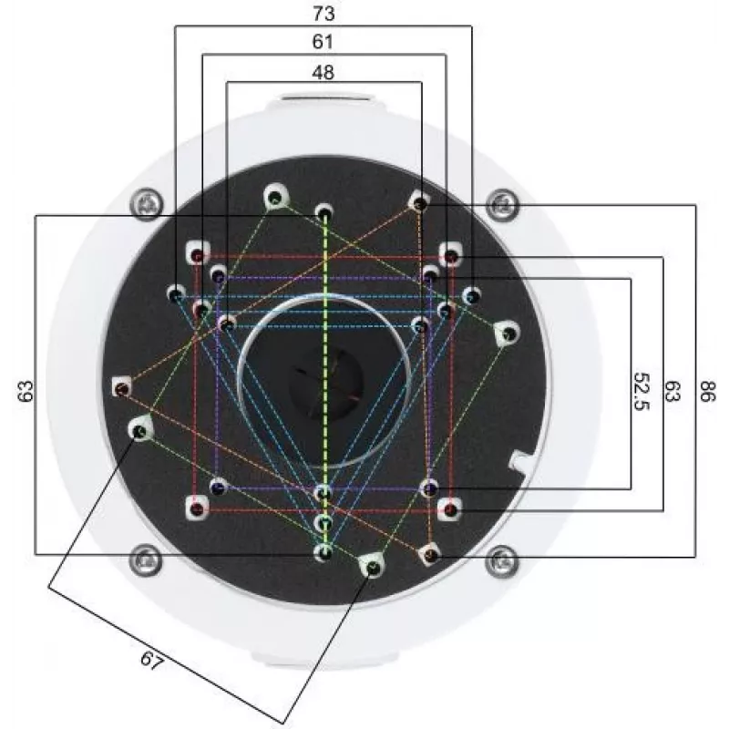DELTA BD-320 camerabeugel wit