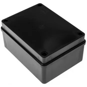 Hermetische aftakkast 150x110x70mm IP65 halogeenvrij zwart PAWBOL S-B316C