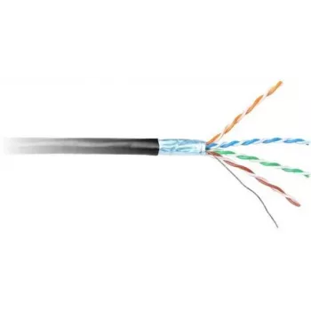 GETFORT Cat.6 F/UTP PVC netwerkkabel indoor, zwart, 305m
