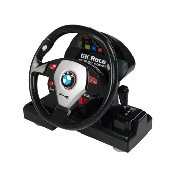 LEAN TOYS op afstandsbediening BMW M3 wit 2.4G stuurwiel-pilot 1:18 geluid lichten