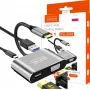 ZENWIRE USB-C-multipoort-adapter hub 4-in-1 HDMI 4K VGA USB-A space gray BYL-2310