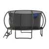 MERACH MR-2429B3 trampoline, 4,5 m (15 ft) rond met veiligheidsnet, max. 150 kg, 96 veren