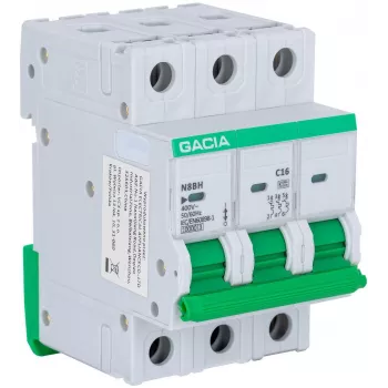 GACIA N8BH 10kA C 3P 25A Miniatuurinstallatieautomaat (MCB)