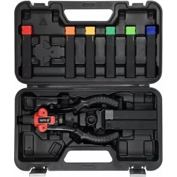 Yato YT-36091 handmatige handniettang-set met 4 mondstukken en nieten