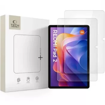 TECH-PROTECT Glass Fit+ 2-pack displayschermfolie van gehard glas voor Xiaomi Redmi Pad 2 / Redmi Pad SE 11,0 inch transparant