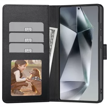 Tech-Protect Wallet Case voor Samsung Galaxy A56 5G, mat zwart