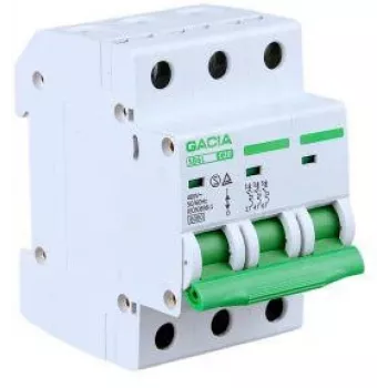 GACIA SB6L C 3P 20A miniatuur installatieautomaat (MCB) 6kA, C-karakteristiek, 3-polig, 20A