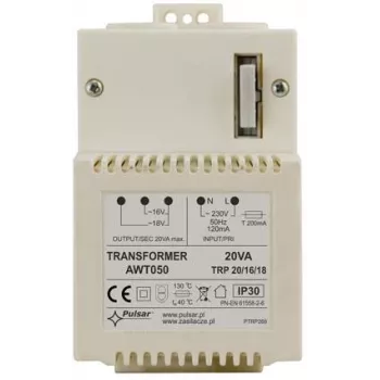 Pulsar AWT050 TRP ringkerntransformator 20VA 16V/18V