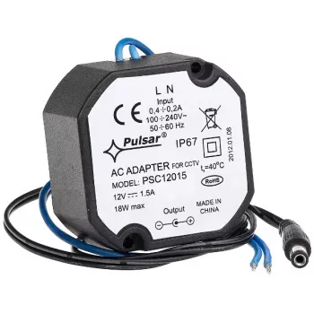 PULSAR PSC12015 hermetische schakelvoeding 12V/1,5A 18W IP67