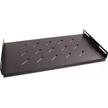 Getfort 45cm 19 inch 1U vast legbord voor rackkast - zwart