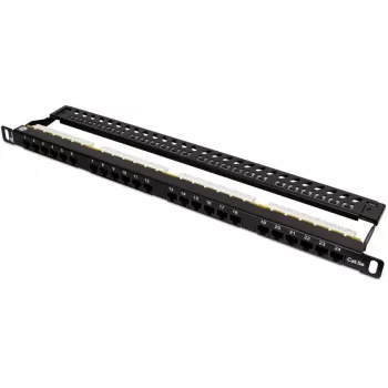GETFORT PGF-5EUTP24-B7 patchpanel UTP Cat.5e 24 poorts 0.5U 19 inch zwart