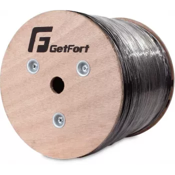 GETFORT Cat.5e U/UTP outdoor UV-bestendige dry core kabel 305m zwart