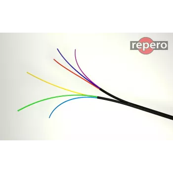 REPERO 735 Industry waarschuwingstape 25mm x 25m Wit-Zwart
