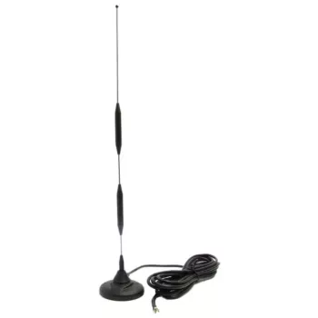 ROPAM AT-GSM-MAG-9dBi GSM-antenne, 9 dBi, SMA-stekker, magneetvoet, 3 m kabel, zwart