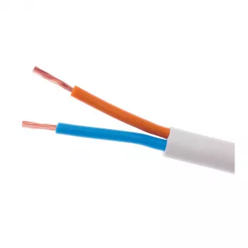 ELEKTROKABEL OMY 2x1mm² H03VV-F elektrokabel wit 100m