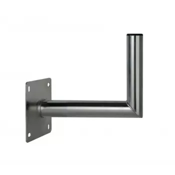 CORAB USL-48/250AL hoek-wandbeugel voor 48mm mast, 250mm uitsteek, aluminium, zilver