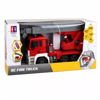 LEAN TOYS brandweerwagen met 660° draaiende uitschuifarm, op afstand bestuurd RC 1:20