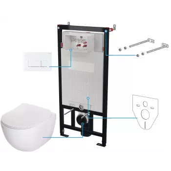 DEANTE 6-in-1 Inbouw Toiletset