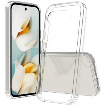 SCREENOR bumper hoesje voor Google Pixel 10a, transparant