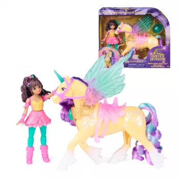 SPINMASTER Unicorn Academy Wing Magic Ava & Leaf speelset