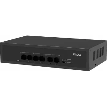 Imou SF106P 6-poorts PoE+-switch (4x PoE, 2x uplink, 60W budget)