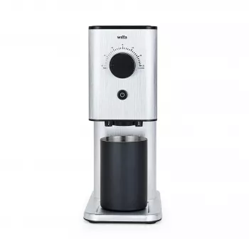 WILFA ZENSE ALUX koffiemolen - conische maalwerken, 40 maalgraden, RVS maalwerken, 130 W, zwart/aluminium