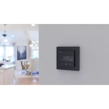 HEATIT WiFi6 zwart mat Wi-Fi thermostaat 3600W 16A