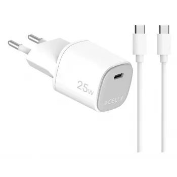 CELLY UP TC 1 USB-C 25W + C to C kabel