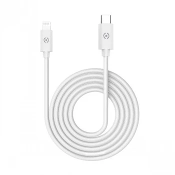 CELLY Lightning naar USB-C kabel 60W - 1,2m wit MFi gecertificeerd