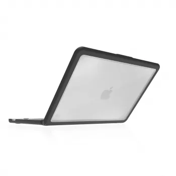 STM Dux Ultra hoes voor Apple MacBook Neo, zwart/transparant