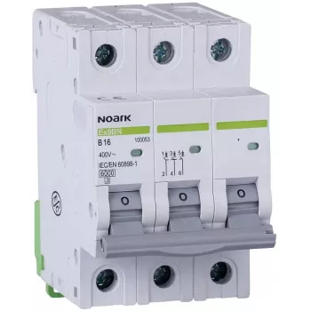 Noark Ex9BN 3P B20 installatieautomaat 6kA, B-karakteristiek, 20A, 3-polig