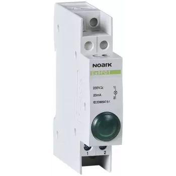 NOARK Ex9PD1g groene LED-indicatielamp 230V AC/DC 22mm inbouw IP65
