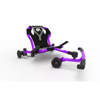 EzyRoller Drifter X voetbediende drift-go-kart voor kinderen 4-14 jaar paars